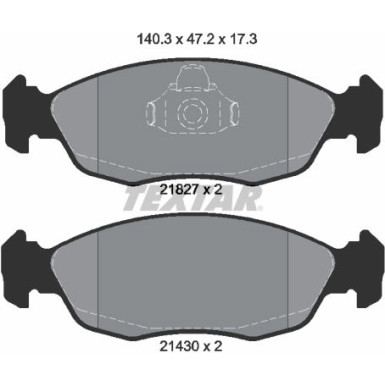 2182702 Bremsbelagsatz, Scheibenbremse Q+