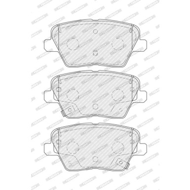 Ferodo | Bremsbelagsatz, Scheibenbremse | FDB5334