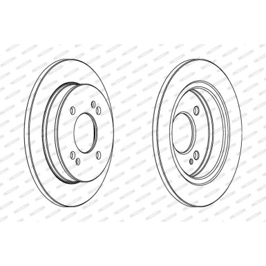 Ferodo Bremsscheibe PREMIER Coat+ disc DDF1793C