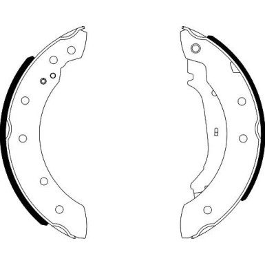 8DB 355 001-571 Bremsbackensatz