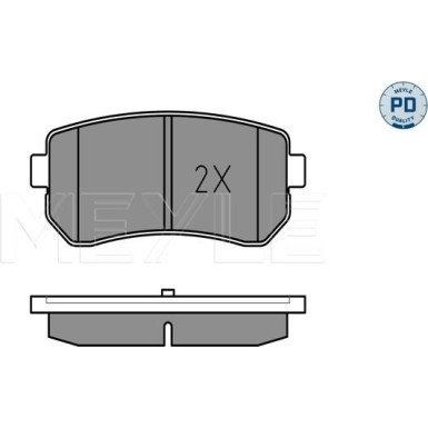 025 243 2015/PD Bremsbelagsatz, Scheibenbremse MEYLE-PD: Advanced performance and design.