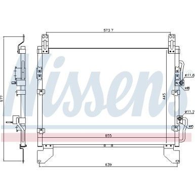 Nissens | Kondensator, Klimaanlage | 940805