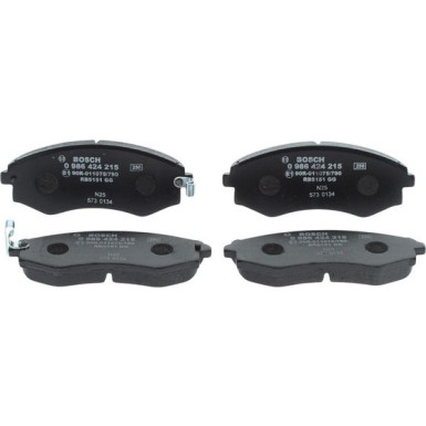 BOSCH | Bremsbelagsatz, Scheibenbremse | 0 986 424 215 BOSCH | Bremsbelagsatz, Scheibenbremse | 0 986 424 215