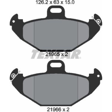 2196502 Bremsbelagsatz, Scheibenbremse 2196502 Bremsbelagsatz, Scheibenbremse