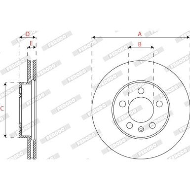 DDF2663C Bremsscheibe PREMIER DDF2663C Bremsscheibe PREMIER