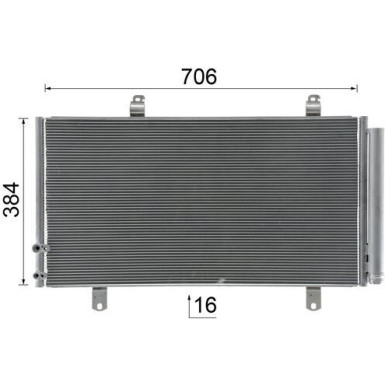 AC 1076 000S Kondensator, Klimaanlage BEHR AC 1076 000S Kondensator, Klimaanlage BEHR