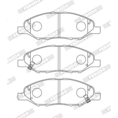 Ferodo | Bremsbelagsatz, Scheibenbremse | FDB5303 Ferodo | Bremsbelagsatz, Scheibenbremse | FDB5303