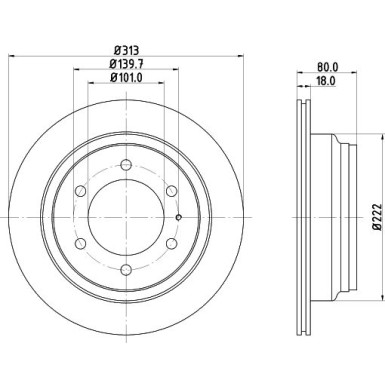 Hella | Bremsscheibe | 8DD 355 106-021