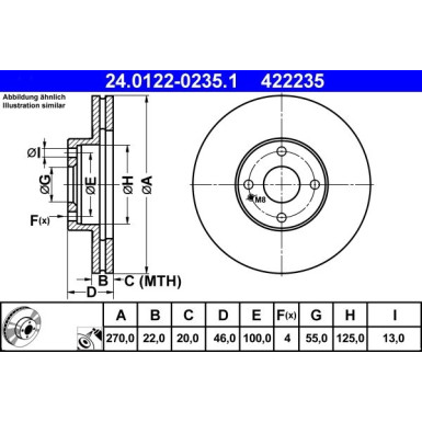 24.0122-0235.1 Bremsscheibe