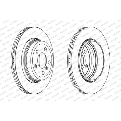 Ferodo Bremsscheibe PREMIER DDF1297C-1