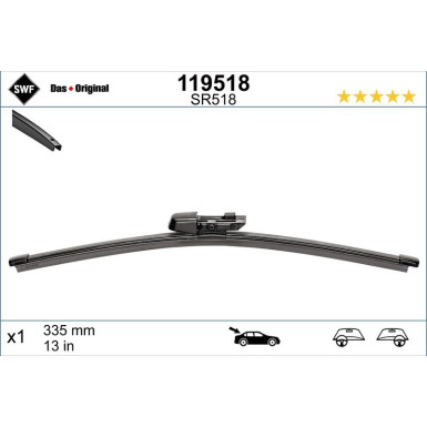 SWF Wischblatt Scheibenwischer DAS ORIGINAL REAR 119518