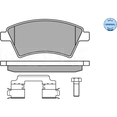025 243 9116/W Bremsbelagsatz, Scheibenbremse MEYLE-ORIGINAL: True to OE.