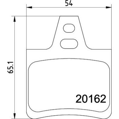 Hella | Bremsbelagsatz, Scheibenbremse | 8DB 355 019-011