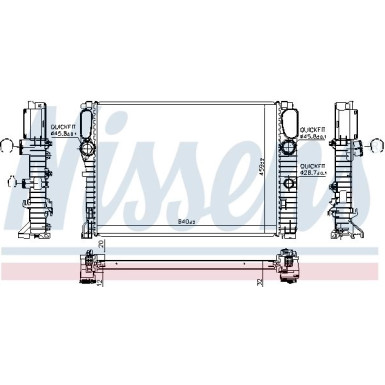 62797A Kühler, Motorkühlung ** FIRST FIT ** 62797A Kühler, Motorkühlung ** FIRST FIT **