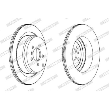 Ferodo | Bremsscheibe | DDF1437C-1 Ferodo | Bremsscheibe | DDF1437C-1