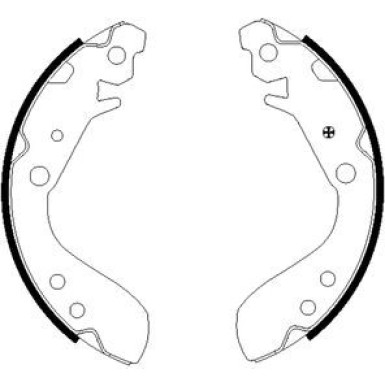 91060400 Bremsbackensatz 91060400 Bremsbackensatz