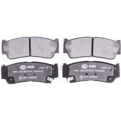 Hella Pagid | Bremsbelagsatz, Scheibenbremse | 8DB 355 013-081