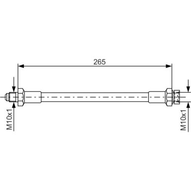 BOSCH | Bremsschlauch | 1 987 476 244