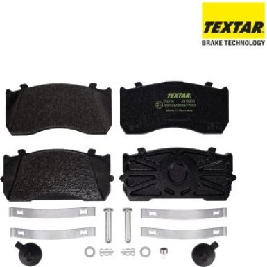 Textar | Bremsbelagsatz, Scheibenbremse | 2918302