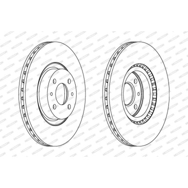 Ferodo | Bremsscheibe | DDF220C
