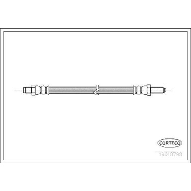 Corteco | Bremsschlauch | 19018798