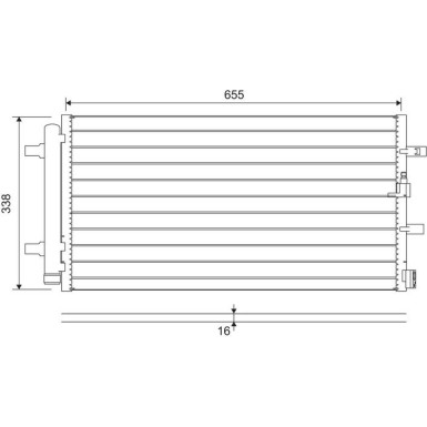 814370 Kondensator, Klimaanlage