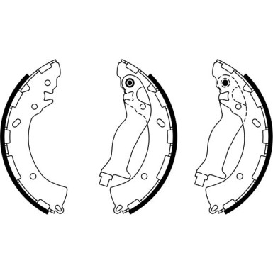 BOSCH | Bremsbackensatz | 0 986 487 925