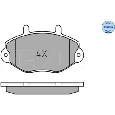 Meyle Bremsbelagsatz, Scheibenbremse MEYLE-ORIGINAL: True to OE 025 214 6918