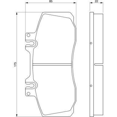 BOSCH Bremsbelagsatz, Scheibenbremse 0 986 468 350