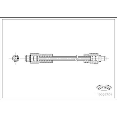 Corteco | Bremsschlauch | 19026704