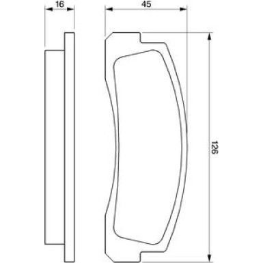 0 986 466 601 Bremsbelagsatz, Scheibenbremse