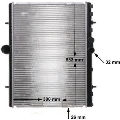 Mahle | Kühler, Motorkühlung | CR 889 000S