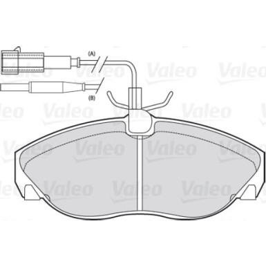 Valeo | Bremsbelagsatz, Scheibenbremse | 301010