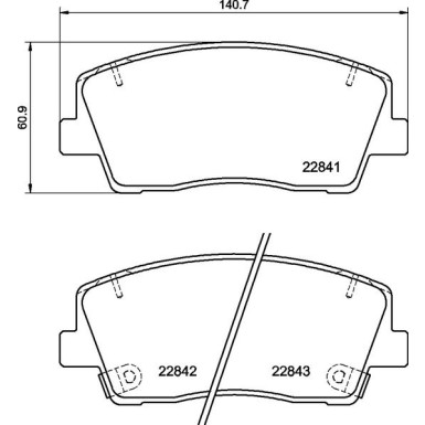 Brembo Bremsbelagsatz, Scheibenbremse PRIME LINE P 30 108