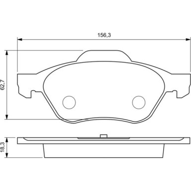 0 986 494 034 Bremsbelagsatz, Scheibenbremse