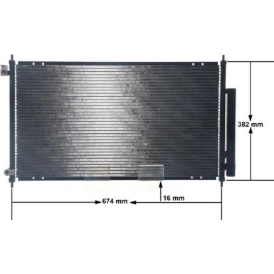 AC 467 001S Kondensator, Klimaanlage BEHR