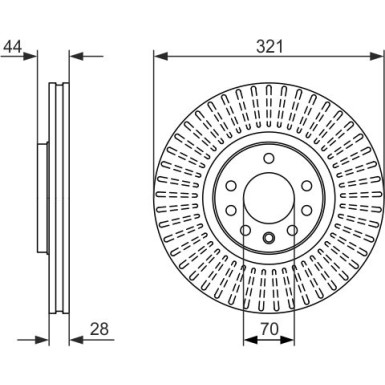 0 986 479 571 Bremsscheibe 0 986 479 571 Bremsscheibe