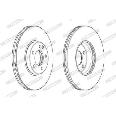 Ferodo | Bremsscheibe | DDF2334C-1