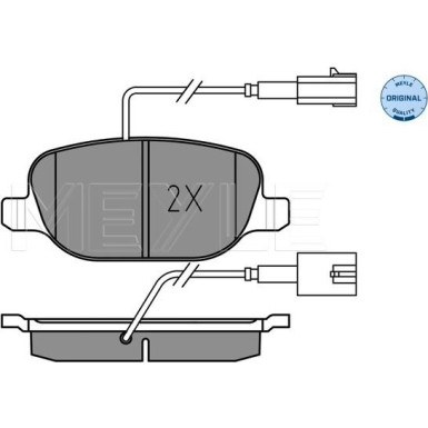 Meyle Bremsbelagsatz, Scheibenbremse MEYLE-ORIGINAL: True to OE 025 238 1118