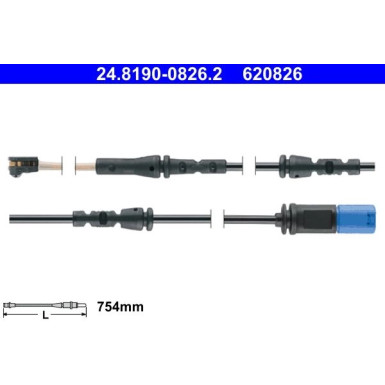 24.8190-0826.2 Warnkontakt, Bremsbelagverschleiß