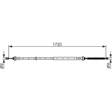 1 987 482 831 Seilzug, Feststellbremse 1 987 482 831 Seilzug, Feststellbremse