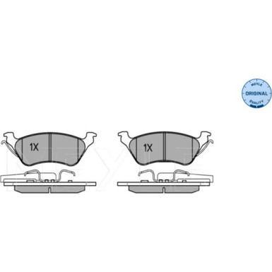 Meyle Bremsbelagsatz, Scheibenbremse MEYLE-ORIGINAL: True to OE 025 240 3616/W