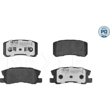 Meyle Bremsbelagsatz, Scheibenbremse MEYLE-PD: Advanced performance and design 025 235 8216/PD