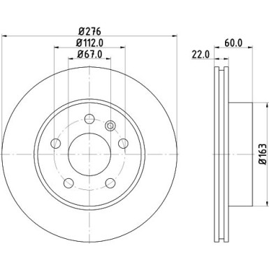 Hella | Bremsscheibe | 8DD 355 127-231