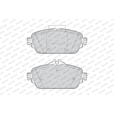 Ferodo | Bremsbelagsatz, Scheibenbremse | FDB4870