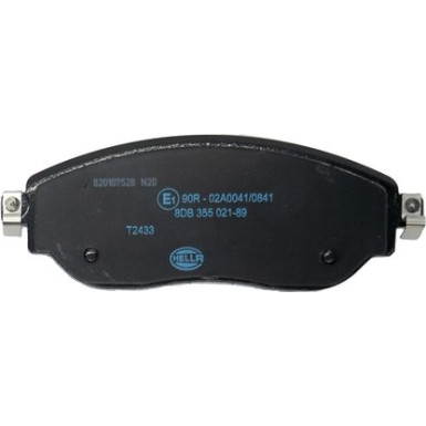 Hella | Bremsbelagsatz, Scheibenbremse | 8DB 355 021-891