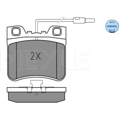 025 212 6717/W Bremsbelagsatz, Scheibenbremse MEYLE-ORIGINAL: True to OE.