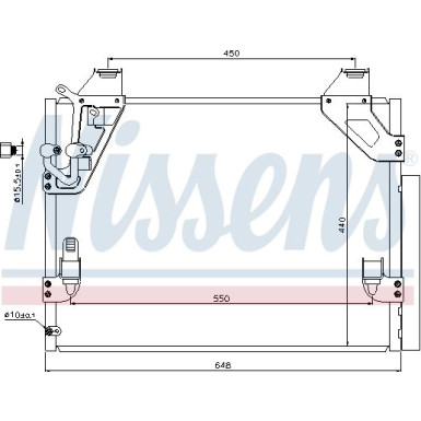 940082 Kondensator, Klimaanlage ** FIRST FIT **