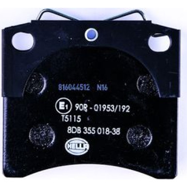 Hella | Bremsbelagsatz, Scheibenbremse | 8DB 355 018-381