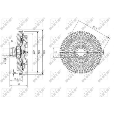 49605 Kupplung, Kühlerlüfter 49605 Kupplung, Kühlerlüfter